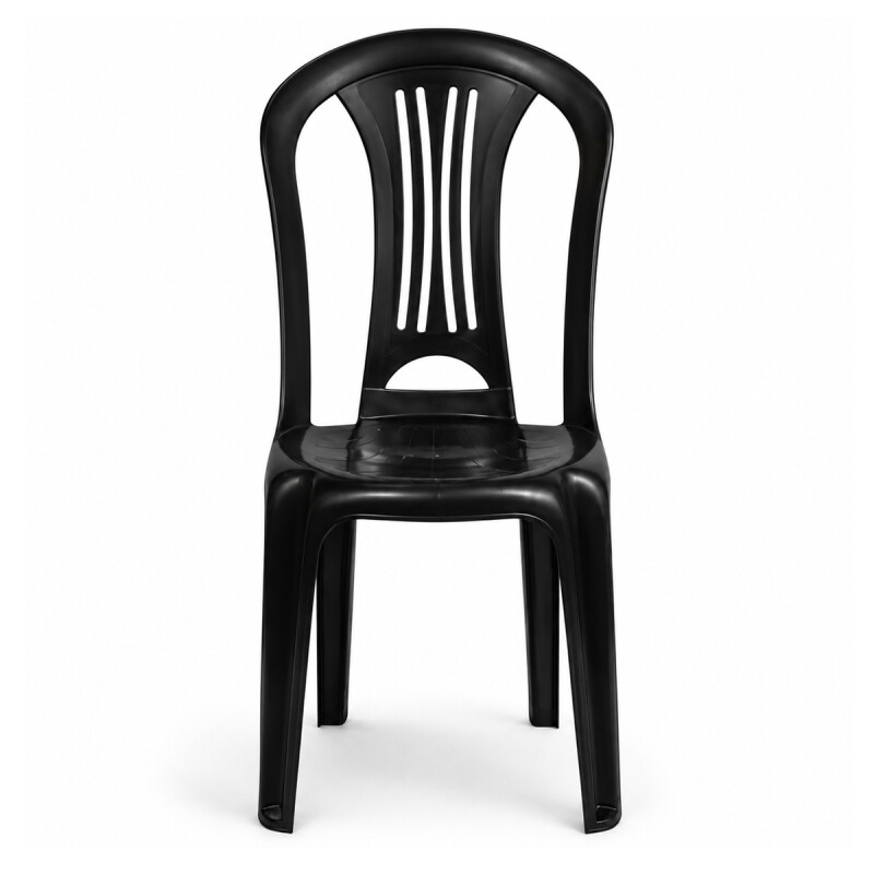 Silla Plastico Negra Mor Reforzada 140 Kg Apilable Silla Plastico Negra Mor Reforzada 140 Kg Apilable
