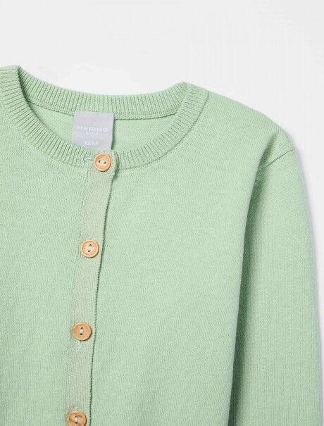 SACO DE PUNTO CON BOTONES VERDE