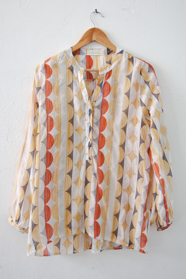 CAMISA JULIA GEO AMARILLA
