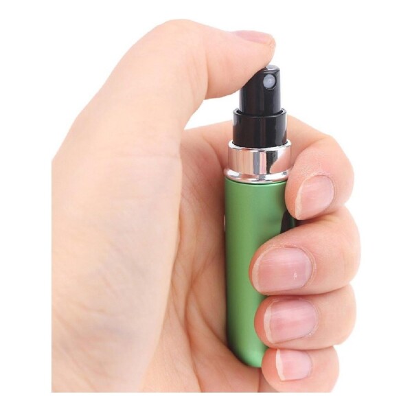 Frasco Mini Botella Recargable De Perfume Portátil X 5 Variante Color Verde