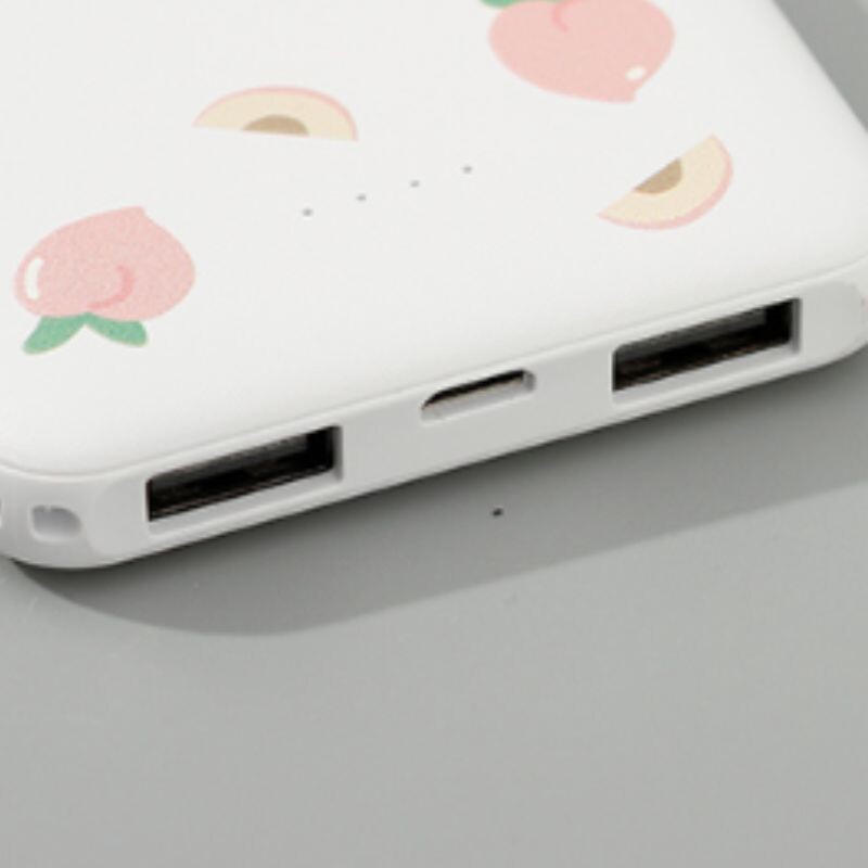 Power Bank Ultra Delgado Patrón Frutas (5v 2a) Power Bank Ultra Delgado Patrón Frutas (5v 2a)