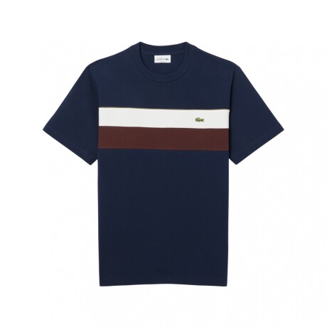 REMERA LACOSTE COLOR BLOCK Blue
