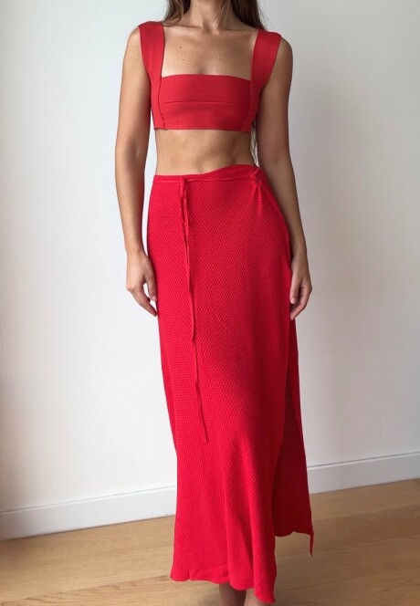 Falda Sicilia SS26 Red