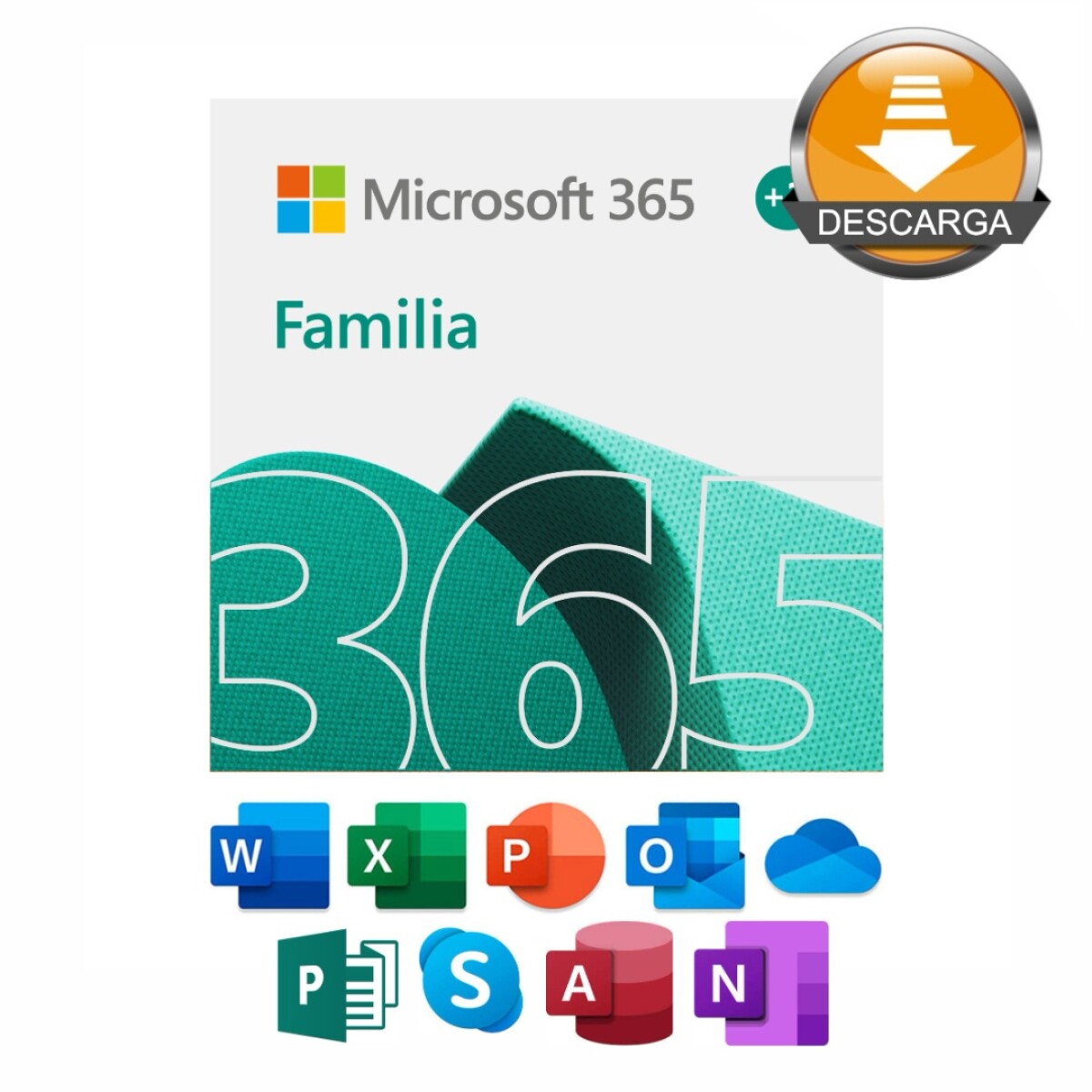 Licencia Microsoft 365 Family /Win Mac 1 Año Esd - 001 