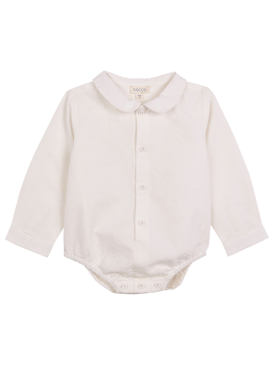 Camisa Body Cuello Blanco Optico