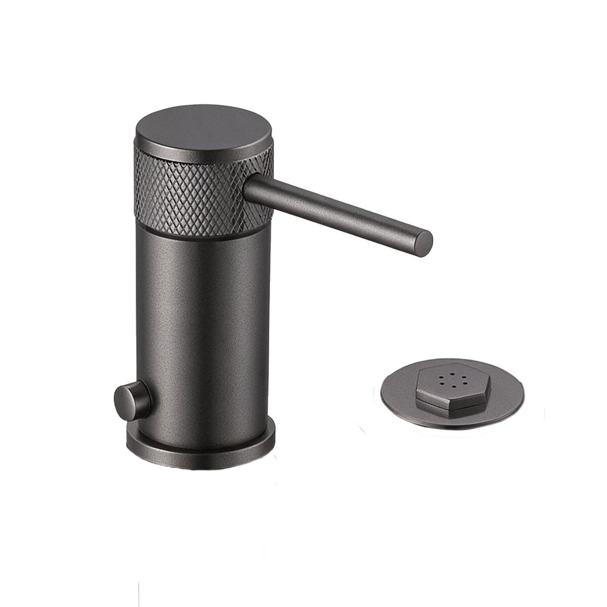 Bidet Monocomando Satinado Cepillado Grafito Linea Fasano 