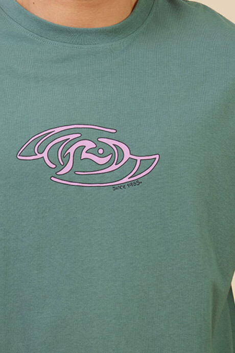 T-SHIRT TIMOR RUSTY Verde Oscuro