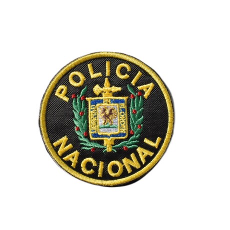 Parche con velcro Policia Nacional Negro