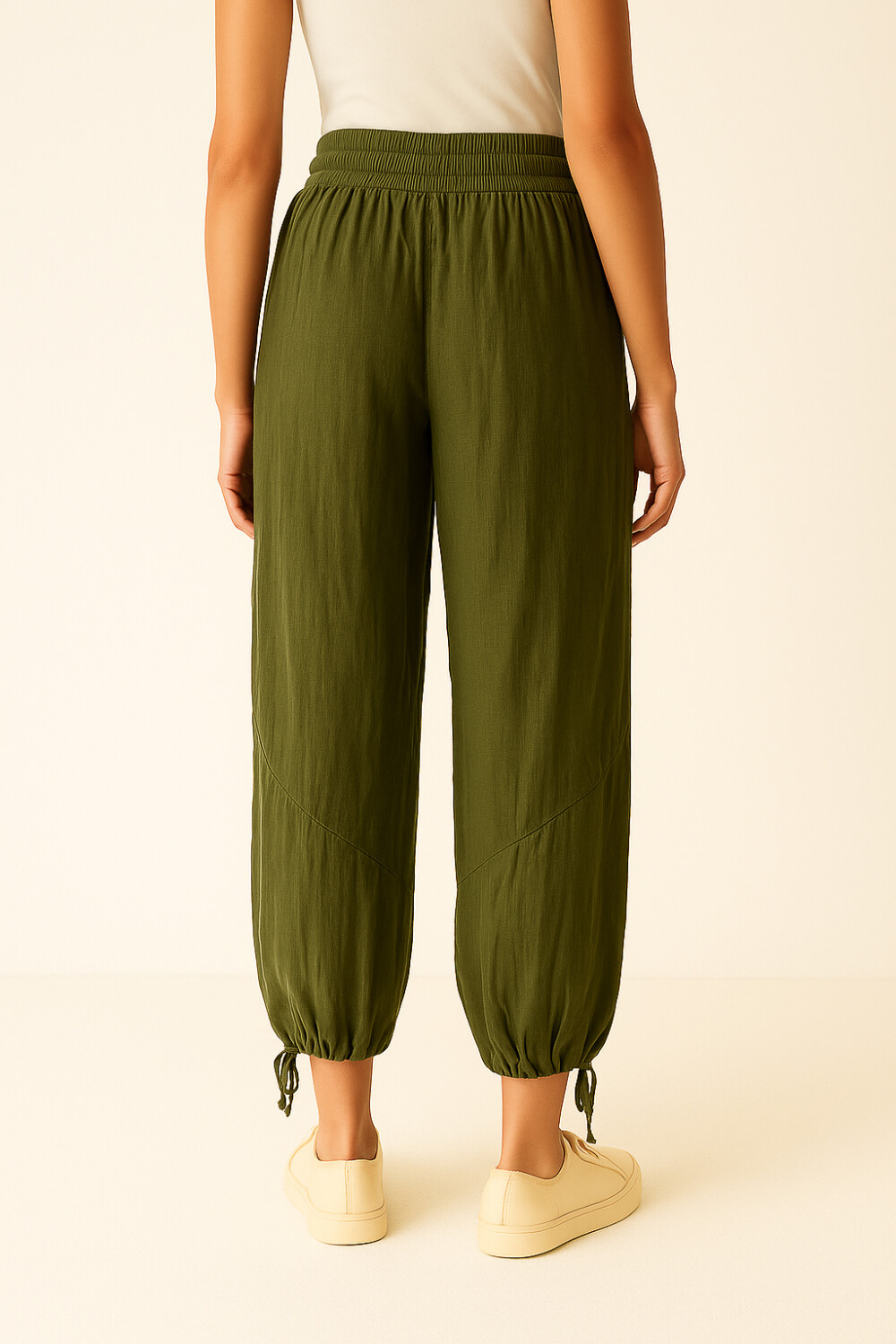 Babucha Ibicenco Verde Oliva Oscuro