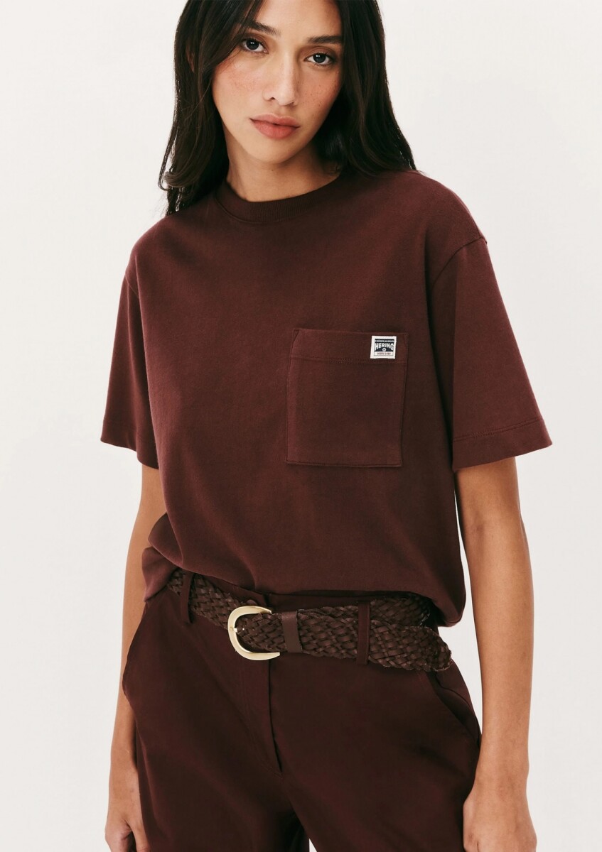 CAMISETA MANGA CORTA CON ESTAMPA - ROJO 