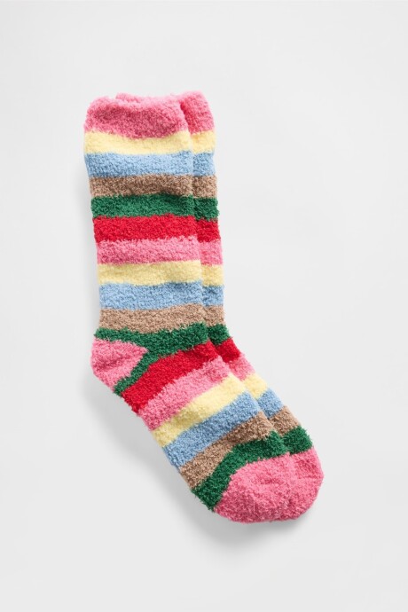 Medias Cozy Mujer Happy Stripe