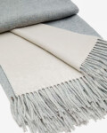 Manta Dakie doble faz mezcla lana gris melange y beige 170 x 130 cm Manta Dakie doble faz mezcla lana gris melange y beige 170 x 130 cm