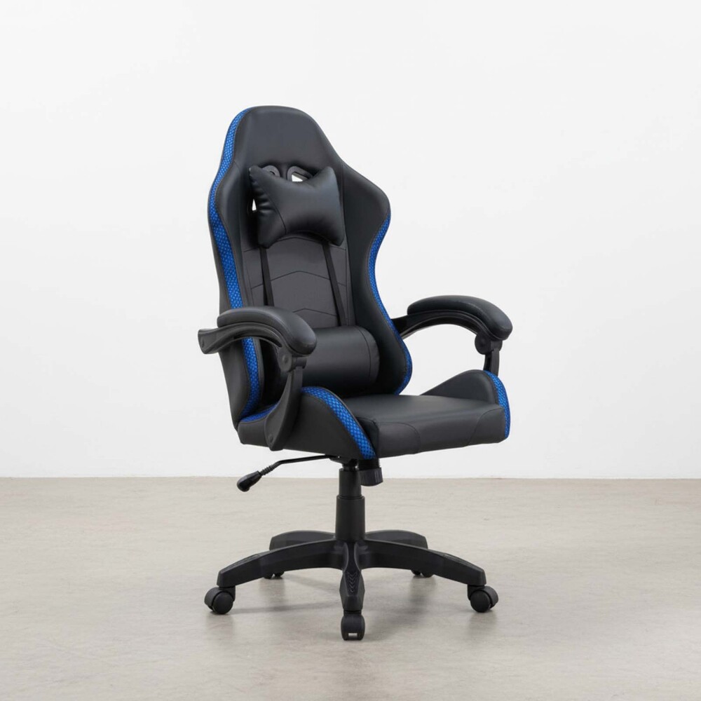 SILLA GAMER PU NEGRO LED