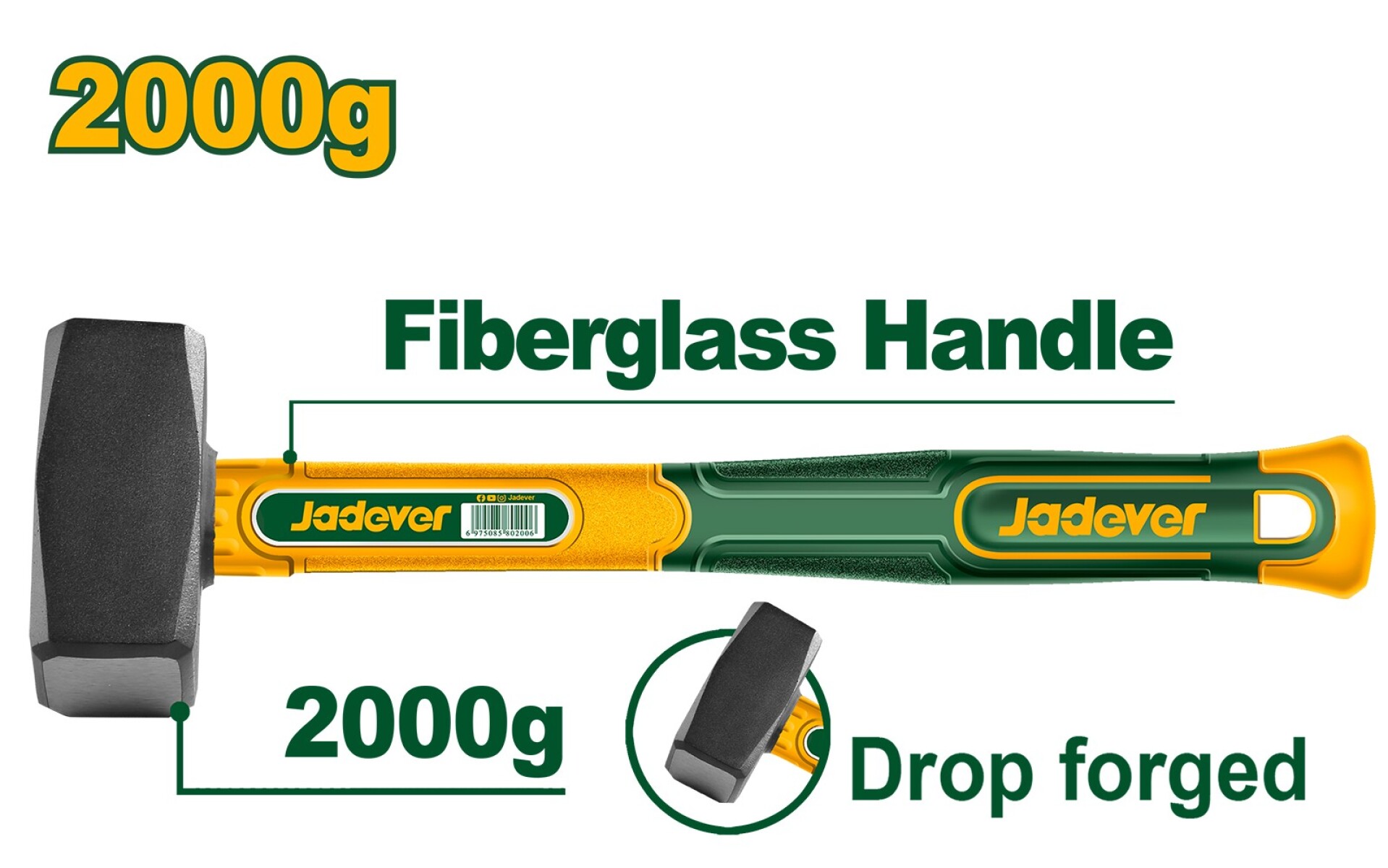 Maceta 2000g Mango de Fibra Jadever 