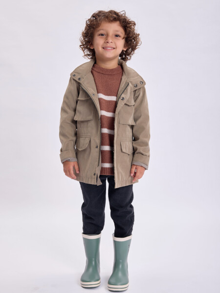 Campera parka liviana Verde