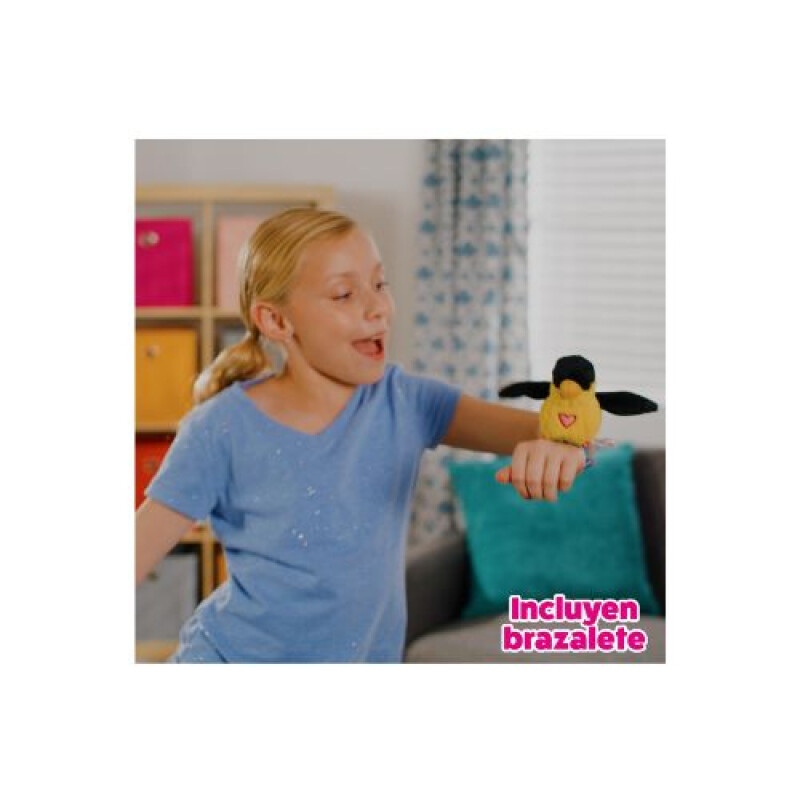 Happy Yappers Aves de Peluche Interactivas con Pulsera Happy Yappers Aves De Peluche Interactivas Con Pulsera