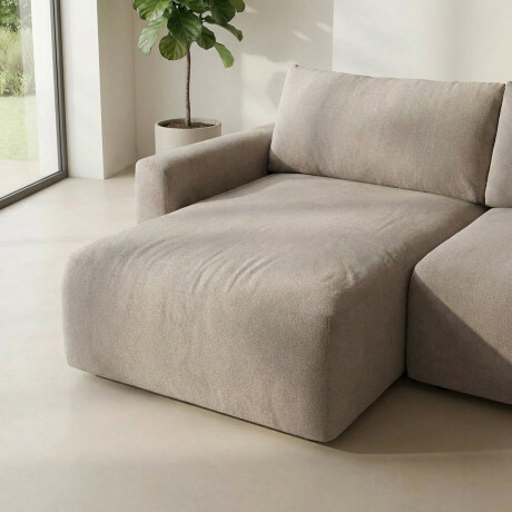 Sofá Cama Empeiro (Retráctil) - Tela Microfibra FX4-11 (Tostado)