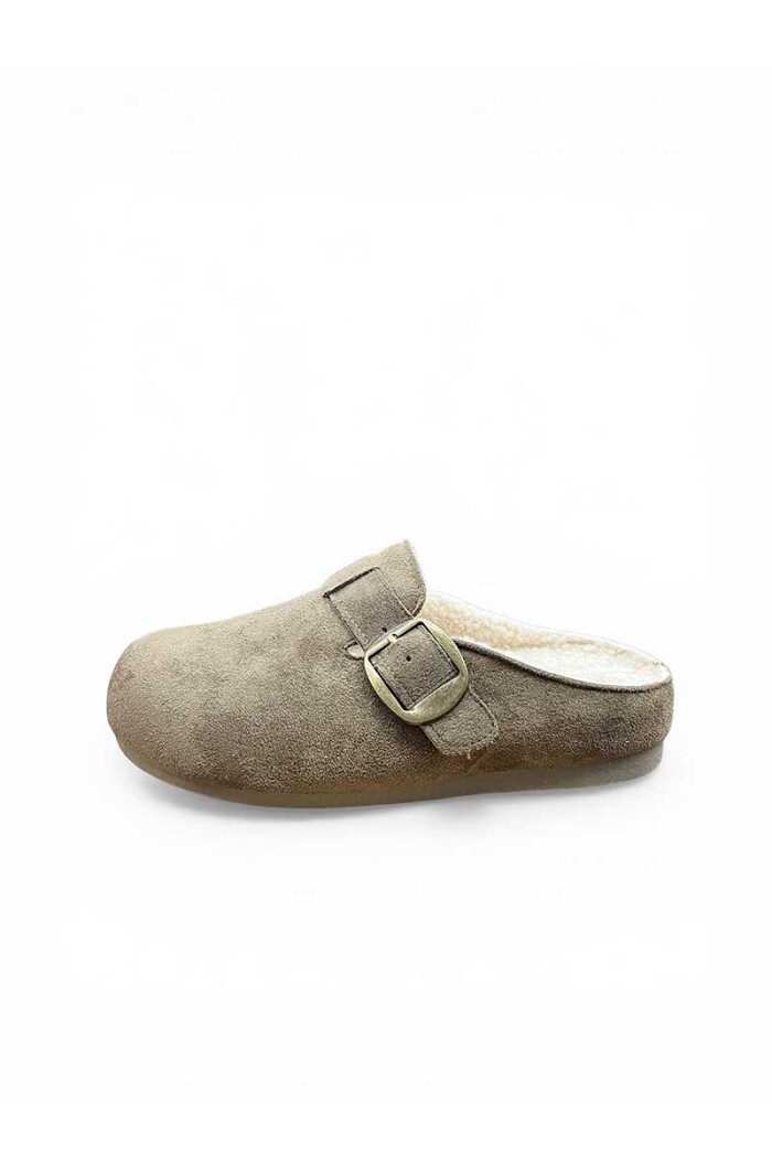 ZUECO C/CORDERITO ADENTRO 77-1 Kaki