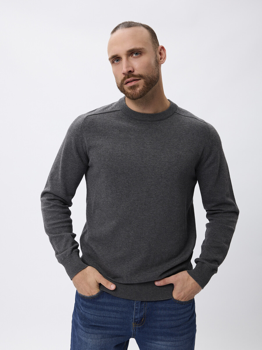 Sweater tejido Porto - gris oscuro 