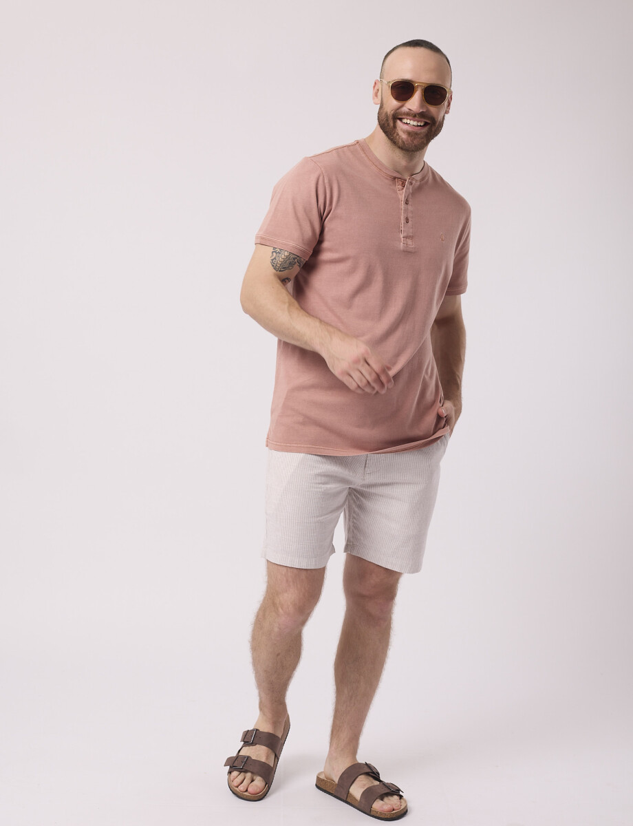 T-shirt sobreteñida tostado