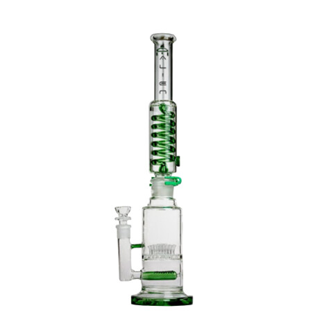 BONG ALIEN 3 PERCS RESORTE GLICERINA CONGELABLE 47CM - AL64 BONG ALIEN 3 PERCS RESORTE GLICERINA CONGELABLE 47CM - AL64