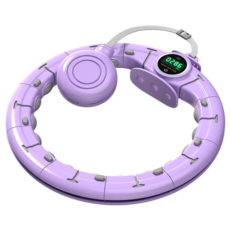 Aro Hula Hoop Deportivo Ajustable Fitness Pantalla Violeta