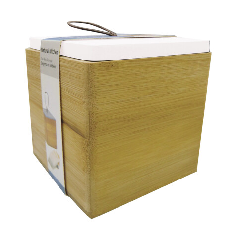 Caja de Té Bambú Color Surtido 10 x 10 x 9 cm U