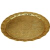 Bandeja redonda metal 35 cm Dorado