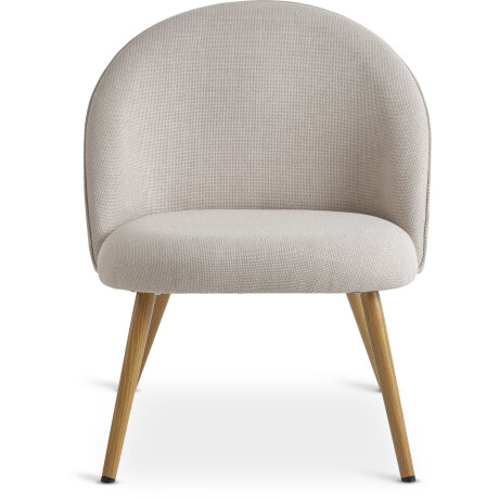 Sillon Thorup 1 Cuerpo Tela Beige/Color Roble