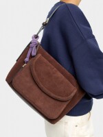 Bolso De Hombro Con Piel marron