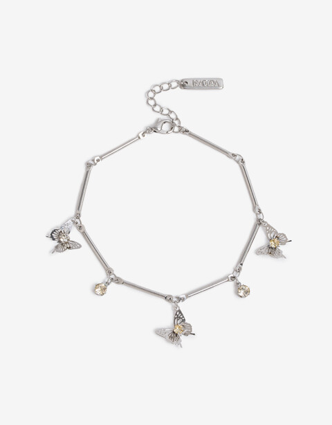 Pulseras Flexibles Metal Pulsera Flexible Metal Mariposa - Plateado Rodio