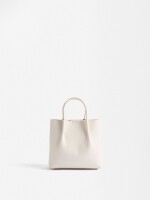 Bolso Tote Con Efecto Craquelado crudo