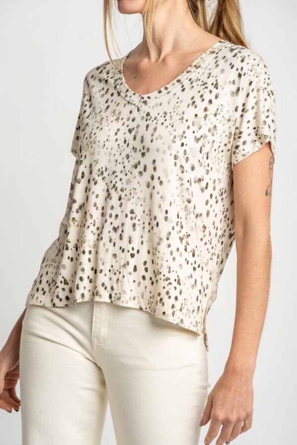Remera Estampa Nácar