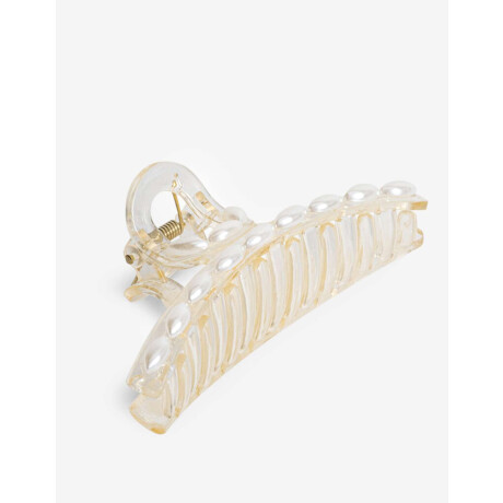 Broche Nudo Con Perlas Blanco Nacarado/perlado