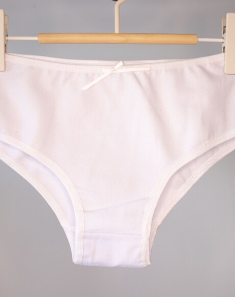 Culotte tiro bajo algodón Noel Blanco