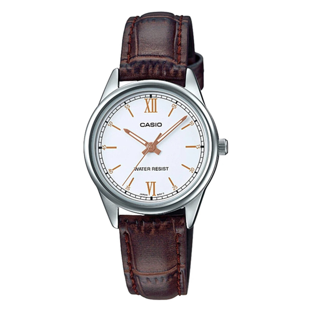 RELOJ CASIO LTPV005L-7B3UDF CLÁSICO CUERO MARRÓN 