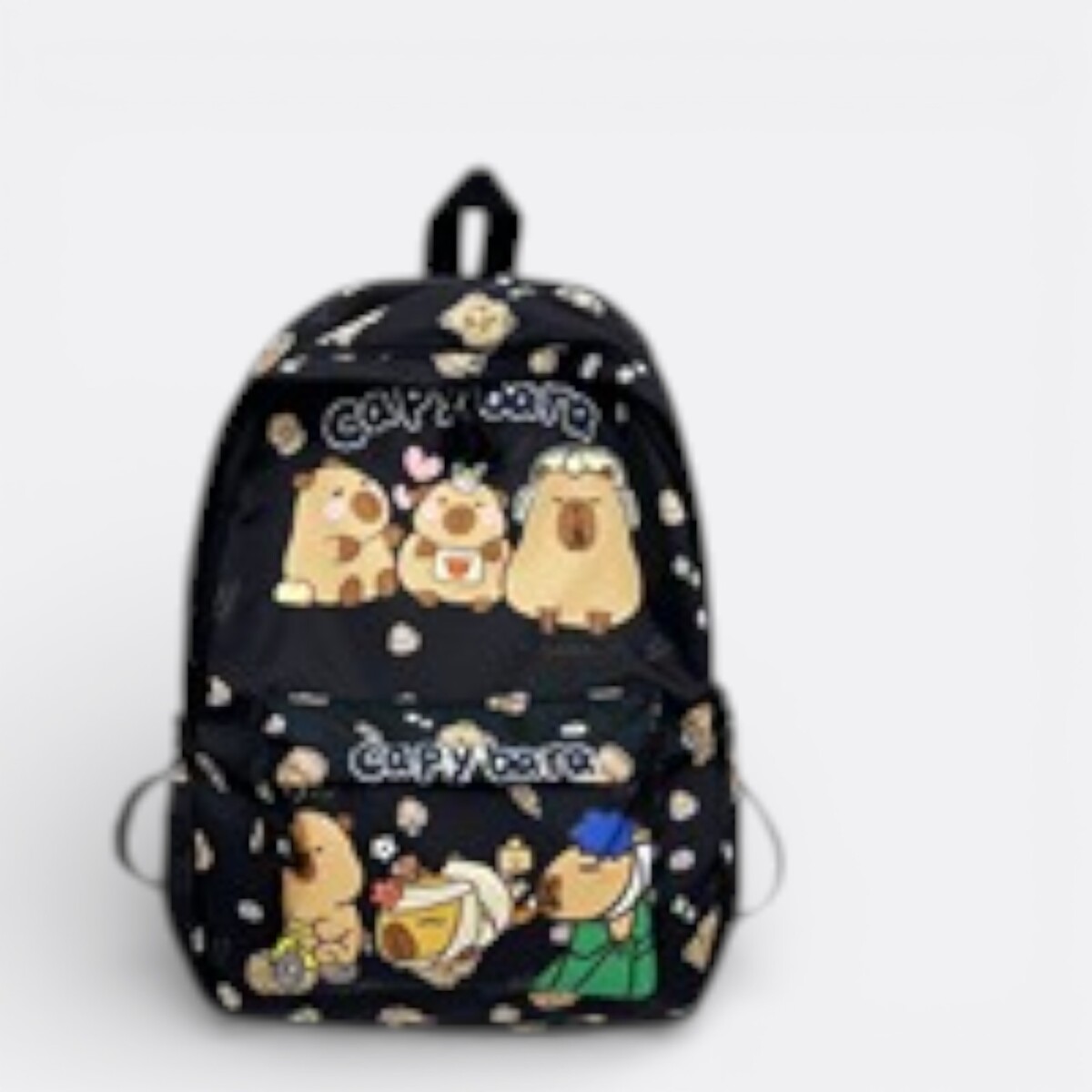 Mochila Capibara Kawaii - Negro 