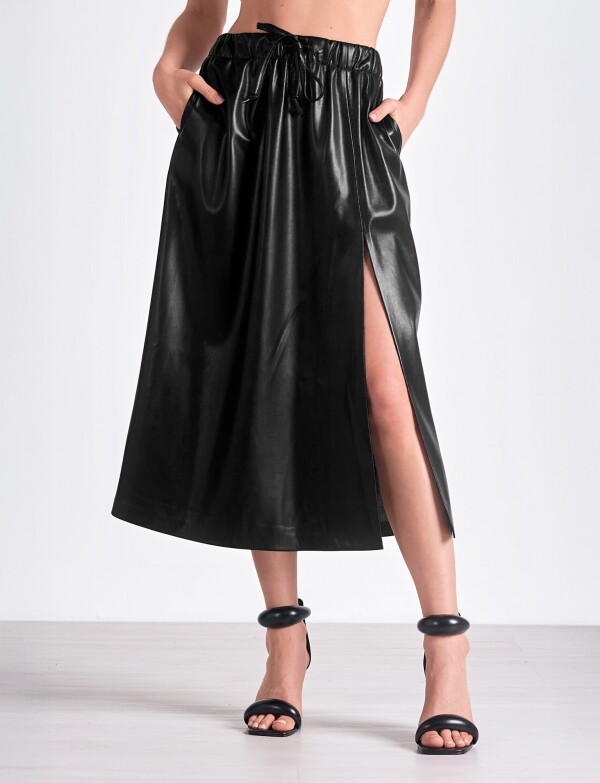 Falda Midi NEGRO