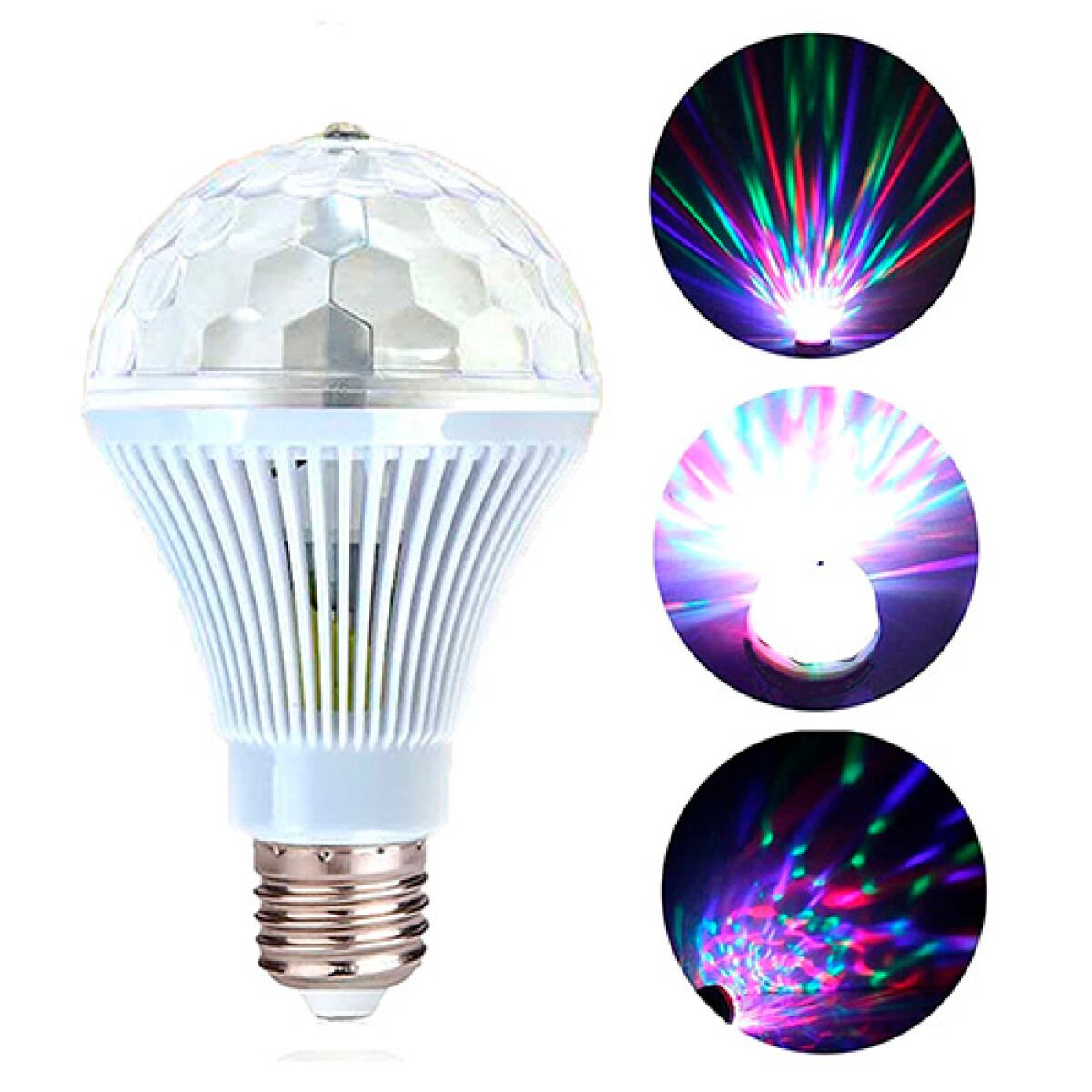 Lámpara Disco Luces Rgb con Movimiento E27 - 001 