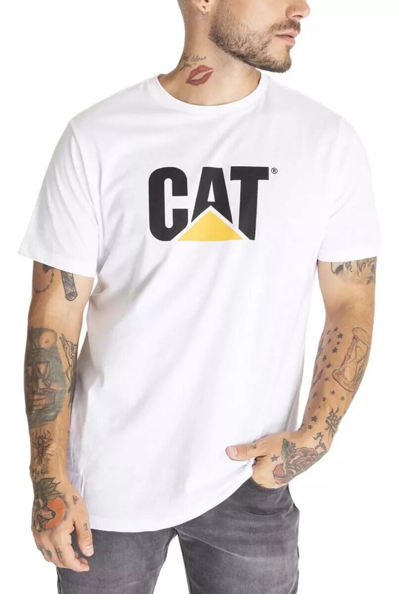 Remera Caterpillar ORIGINAL FIT LOGO TEE - Blanco 