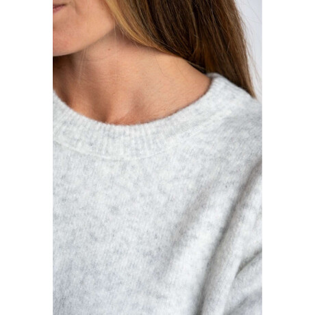 Sweater Botones Gris Melange