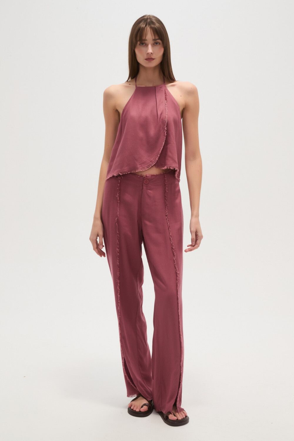Pantalon Bemire Bordeaux Claro