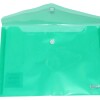 SOBRE CENTRUM TAMAÑO A5 DE PLASTICO CON BOTON COLOR VERDE
