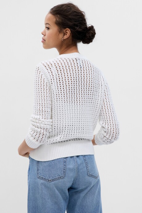 Buzo Crochet Mujer New Off White