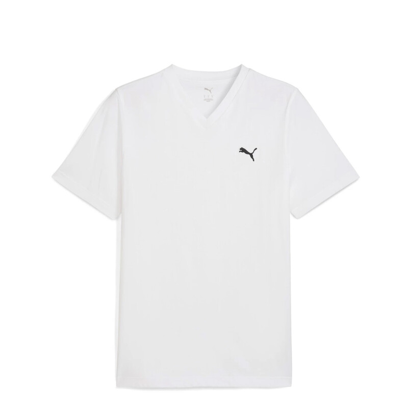 Remeras Puma Ess Vneck Masculino Blanco