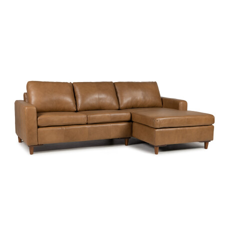 Rinconera Sevilha - Cuero Natural - Chaise Derecho 1016 (Nozes)