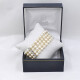 Hermosa Pulsera Perlas Cultivo 4 Vueltas Con Trabas Y Broche En Oro Blanco Y Brillantes Hermosa Pulsera Perlas Cultivo 4 Vueltas Con Trabas Y Broche En Oro Blanco Y Brillantes