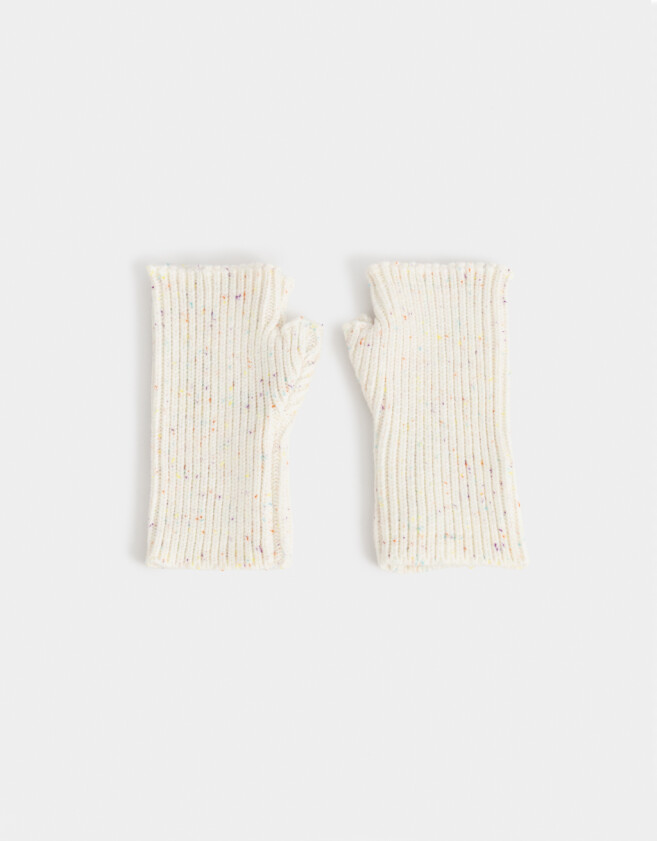 Guantes Varios Romántico Guantes Tejidos - Blanco Crudo