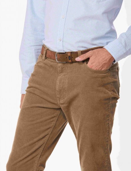 PANTALÓN DE PANA Tostado