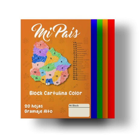 Block Mi Pais Cartulina Color Block Mi Pais Cartulina Color